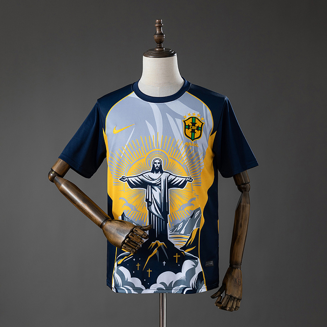 Brazil 2026 Christ the Savior - Yellow Jersey S-XXL