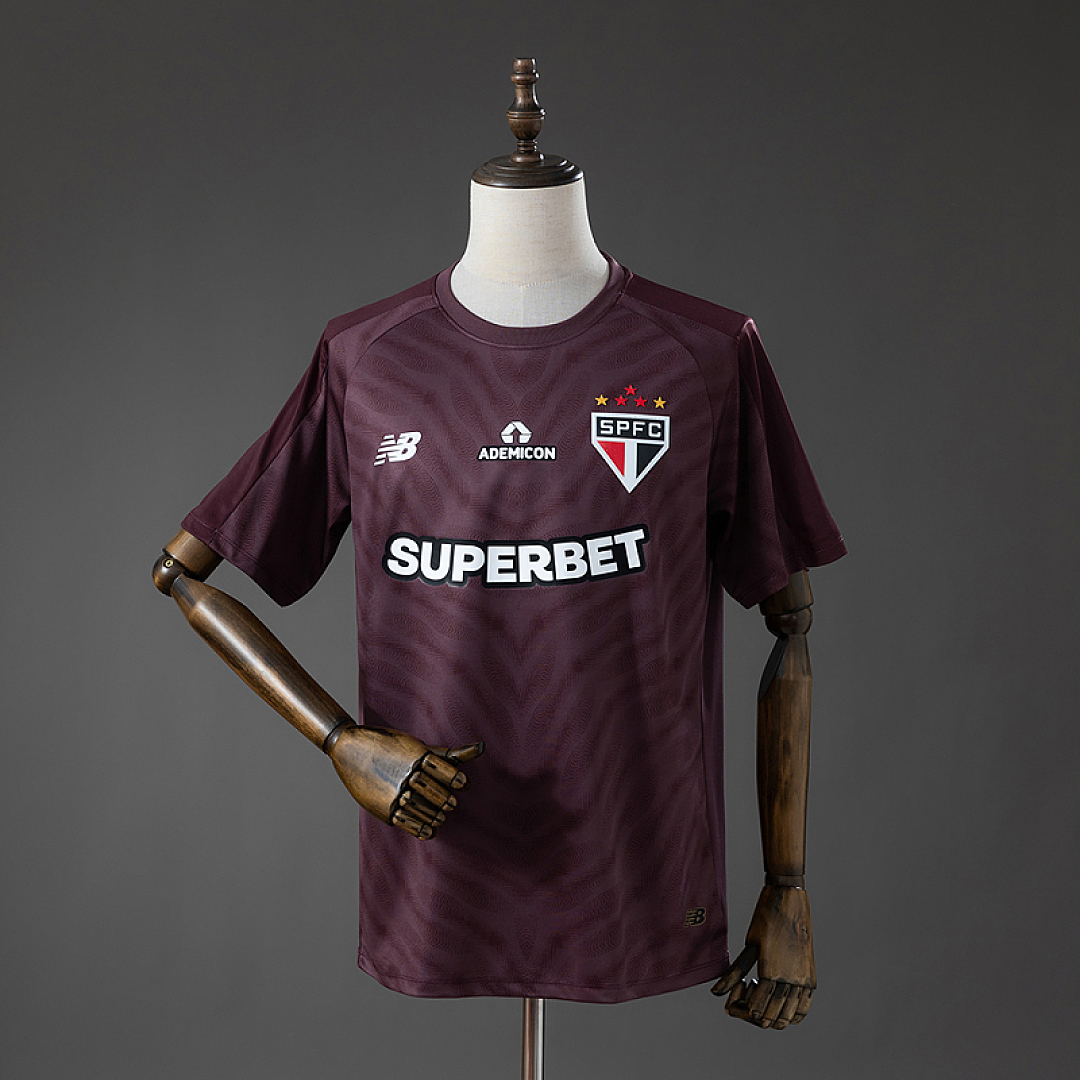 Sao Paulo 26/27 Goalkeeper Jersey - Deep Burgundy S-4XL