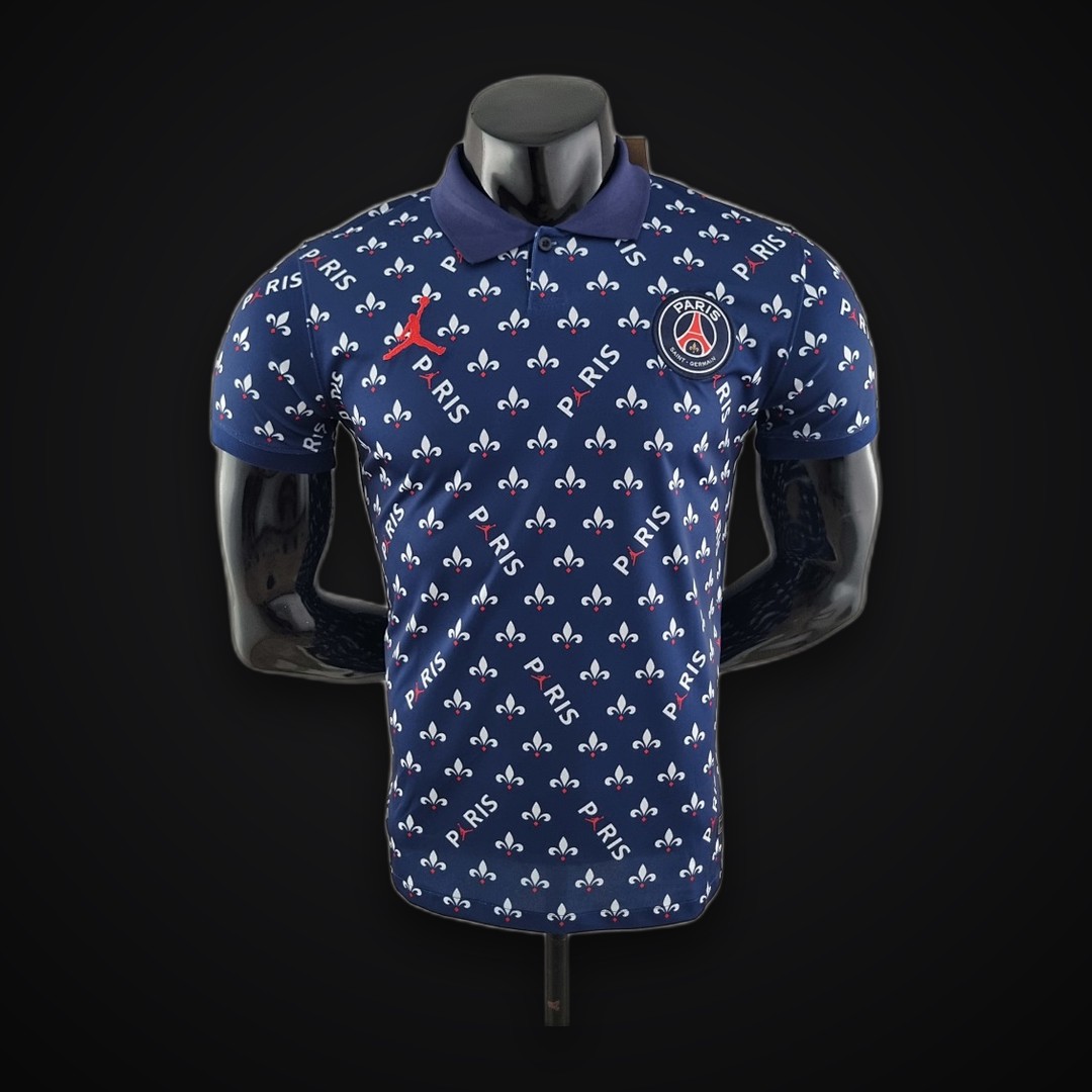 PSG Polo Jordan co branded blue S-XXL