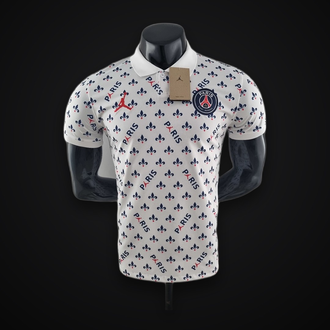 PSG Polo Jordan co branded white S-XXL