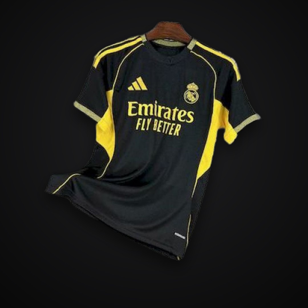 Real Madrid 2025/26 Black and yellow special edition Jersey