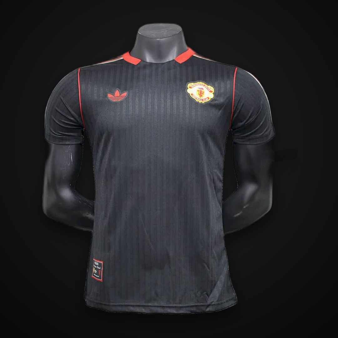 Manchester United 2025/26 Black Terrace Icons Jersey Player Version