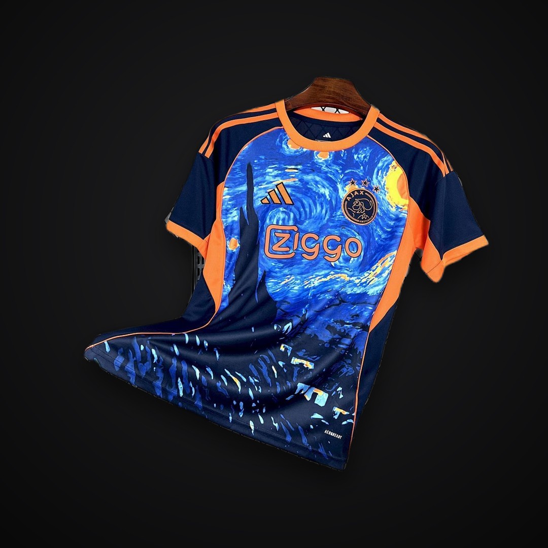 Mens Ajax x Van Gogh 2025/26 The Starry Night Edition Jersey