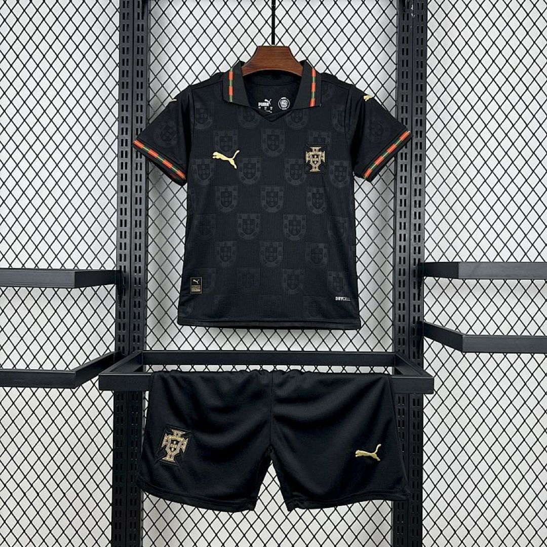 Kids Portugal 2026 World Cup Away Jersey Kit